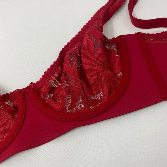 Agent Provocateur Audrey Red Bra 34C - Picture 10 of 12